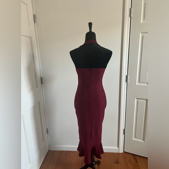 Burgundy Midi Dress - Picture 3 of 4